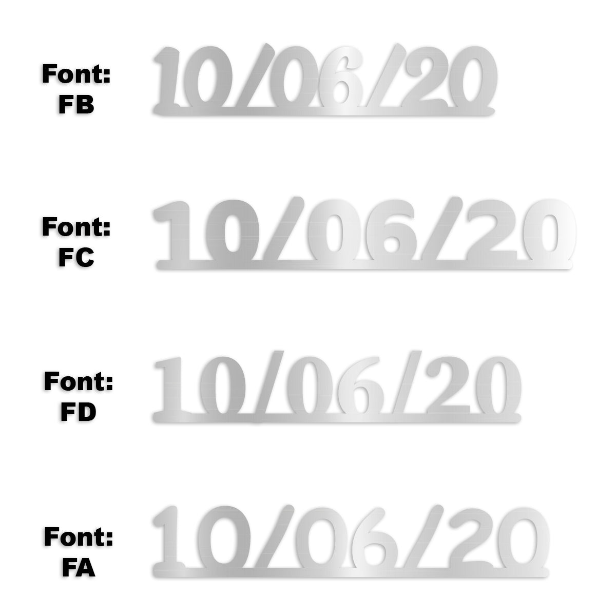 Custom-Fetti Date - 10/06/24 or 10/06/25  Silver