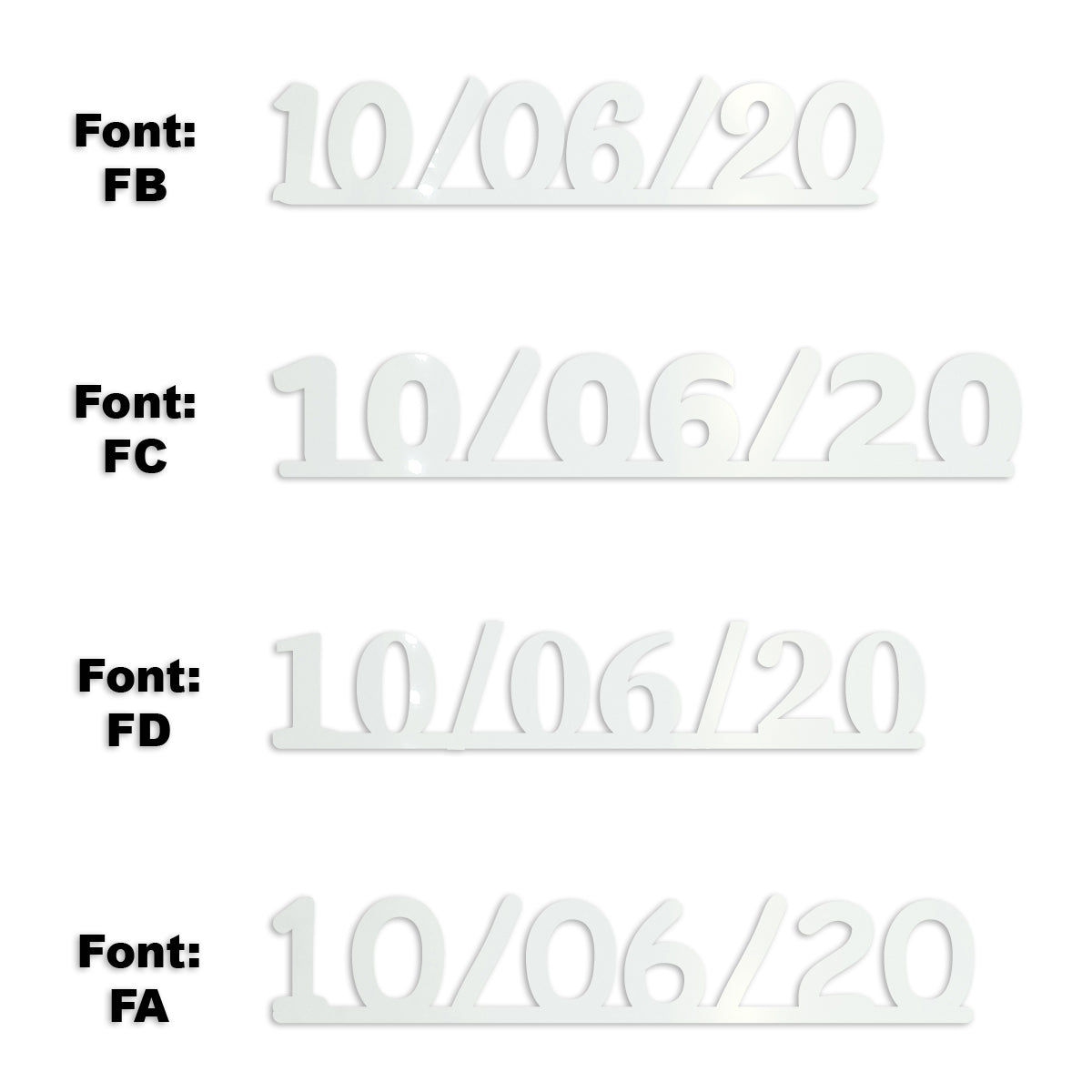 Custom-Fetti Date - 10/06/24 or 10/06/25  White