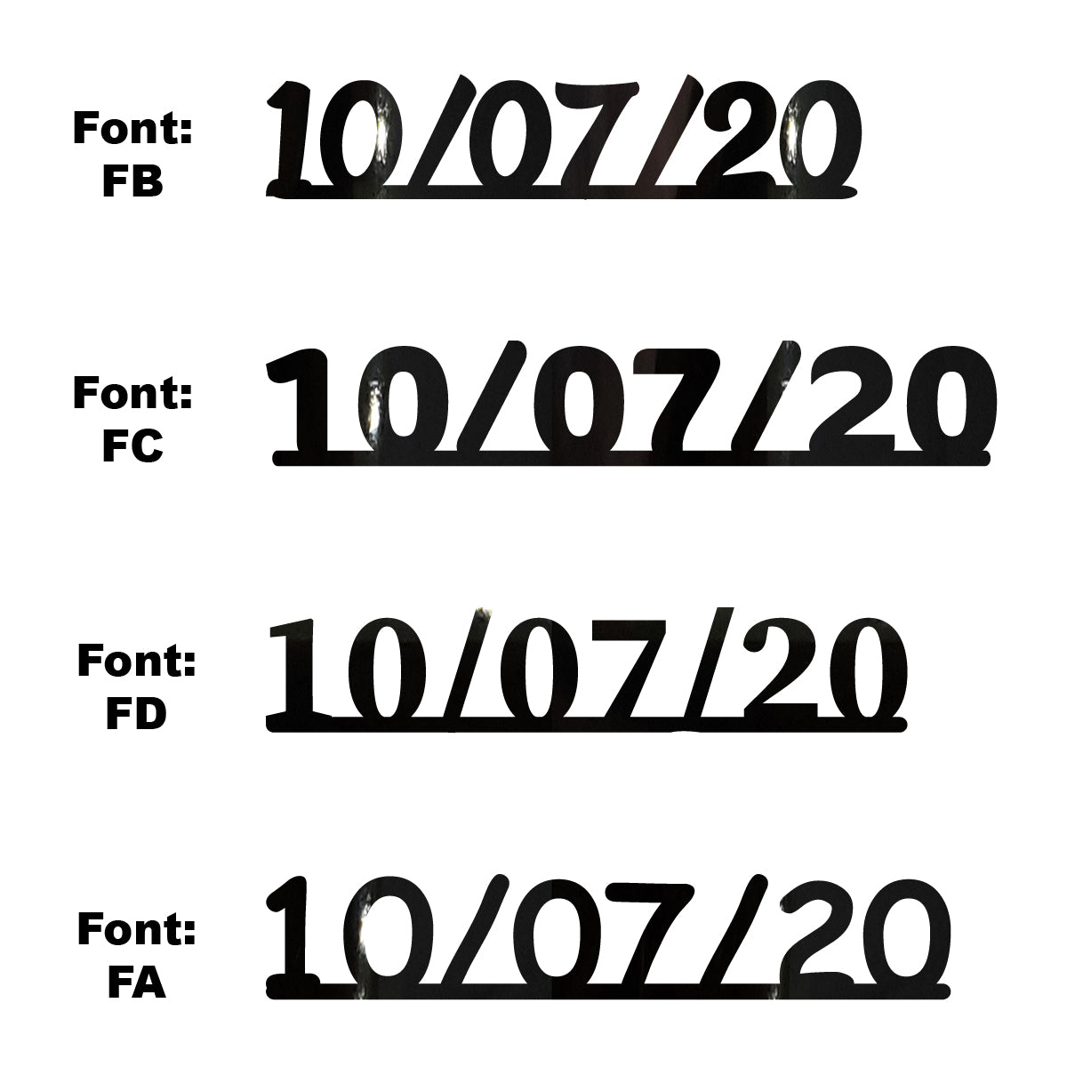 Custom-Fetti Date - 10/07/24 or 10/07/25  Black