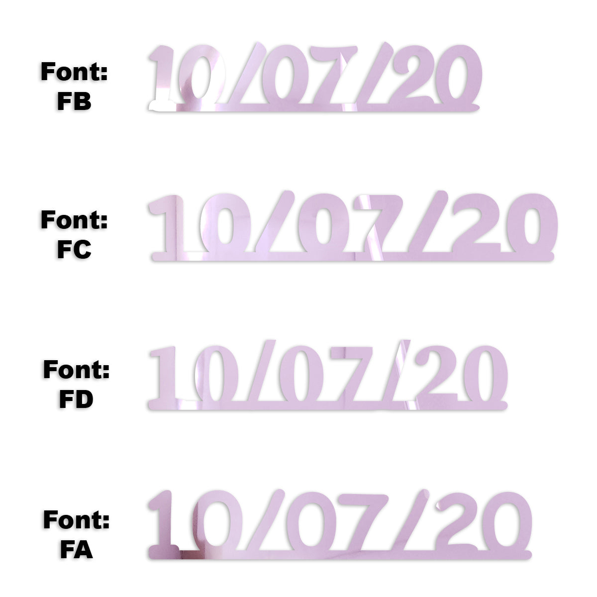 Custom-Fetti Date - 10/07/24 or 10/07/25  Pink