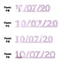 Custom-Fetti Date - 10/07/24 or 10/07/25  Pink
