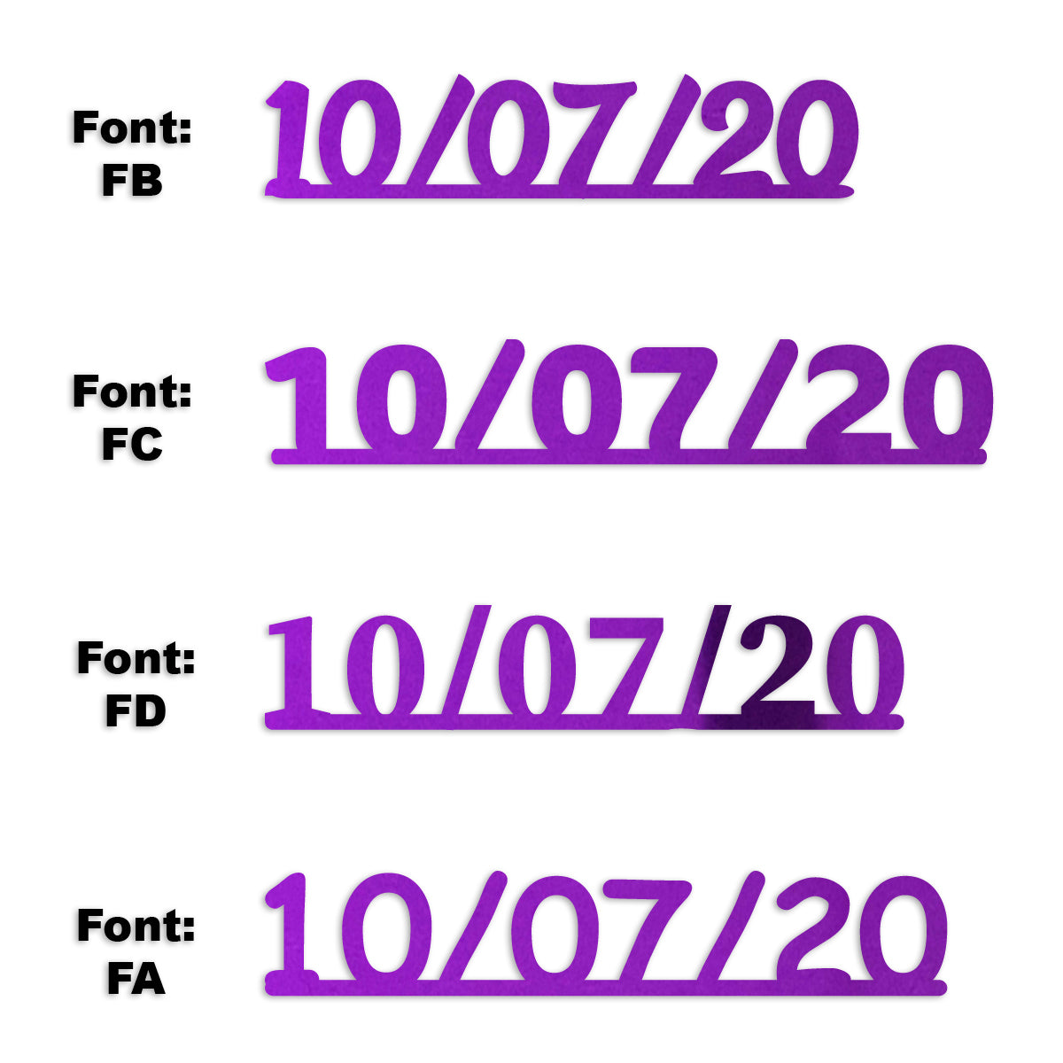 Custom-Fetti Date - 10/07/24 or 10/07/25  Purple