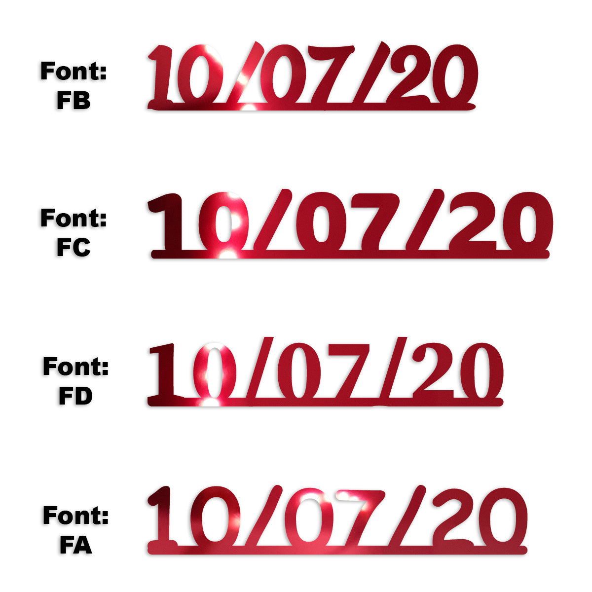 Custom-Fetti Date - 10/07/24 or 10/07/25  Red