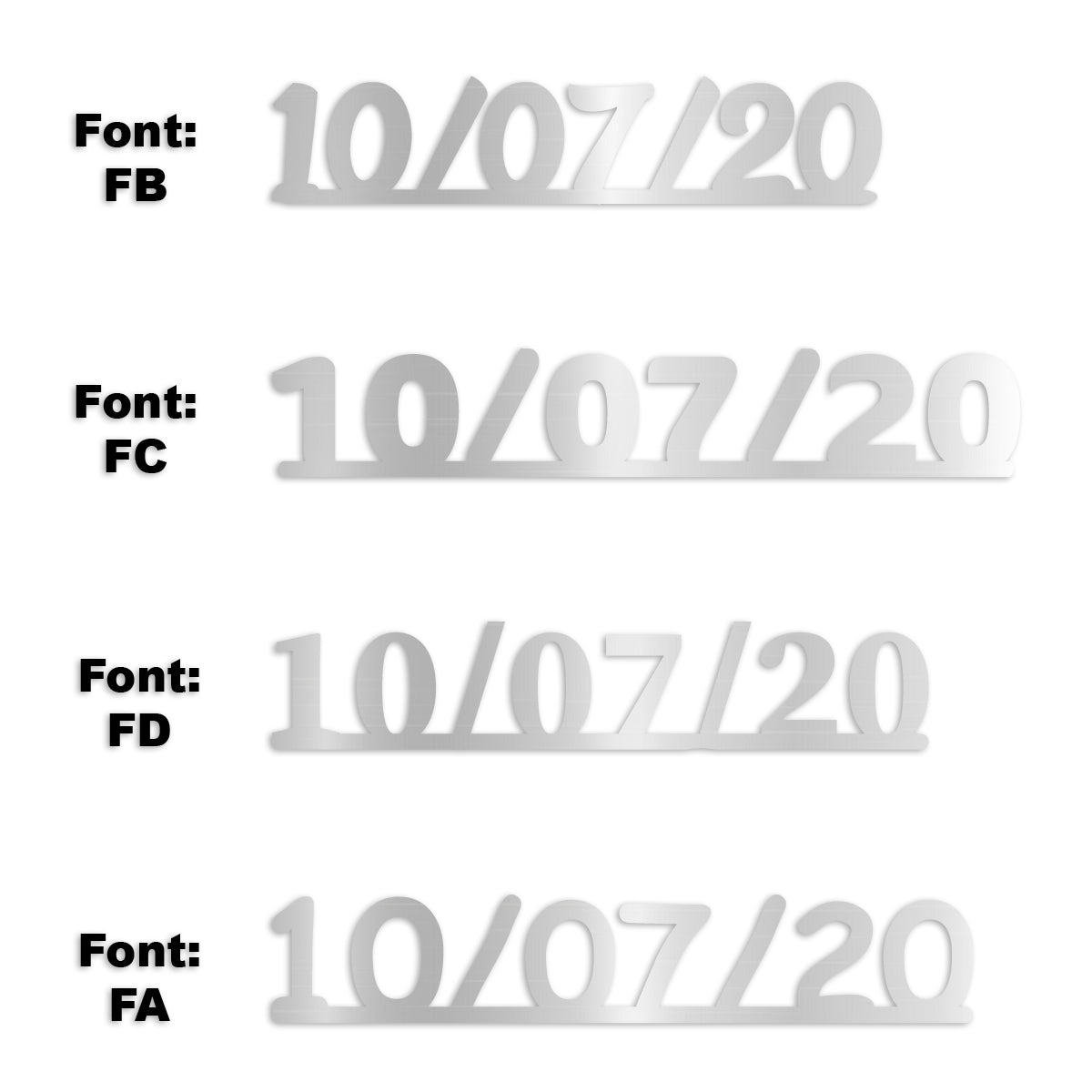 Custom-Fetti Date - 10/07/24 or 10/07/25  Silver