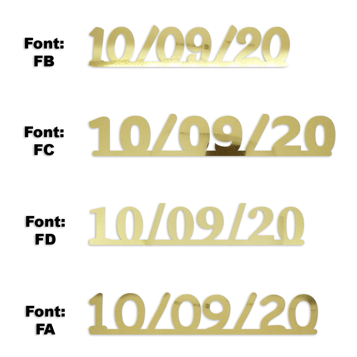 Custom-Fetti Date - 10/09/24 or 10/09/25  Gold
