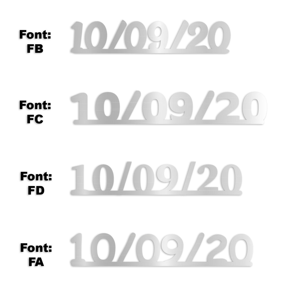 Custom-Fetti Date - 10/09/24 or 10/09/25  Silver