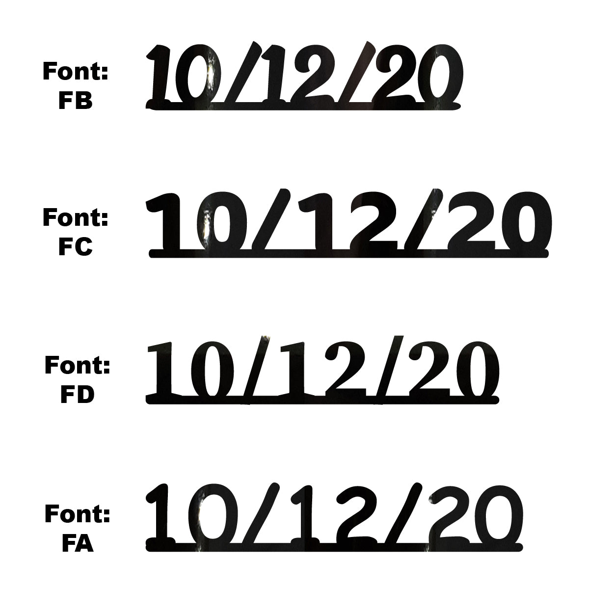 Custom-Fetti Date - 10/12/24 or 10/12/25  Black