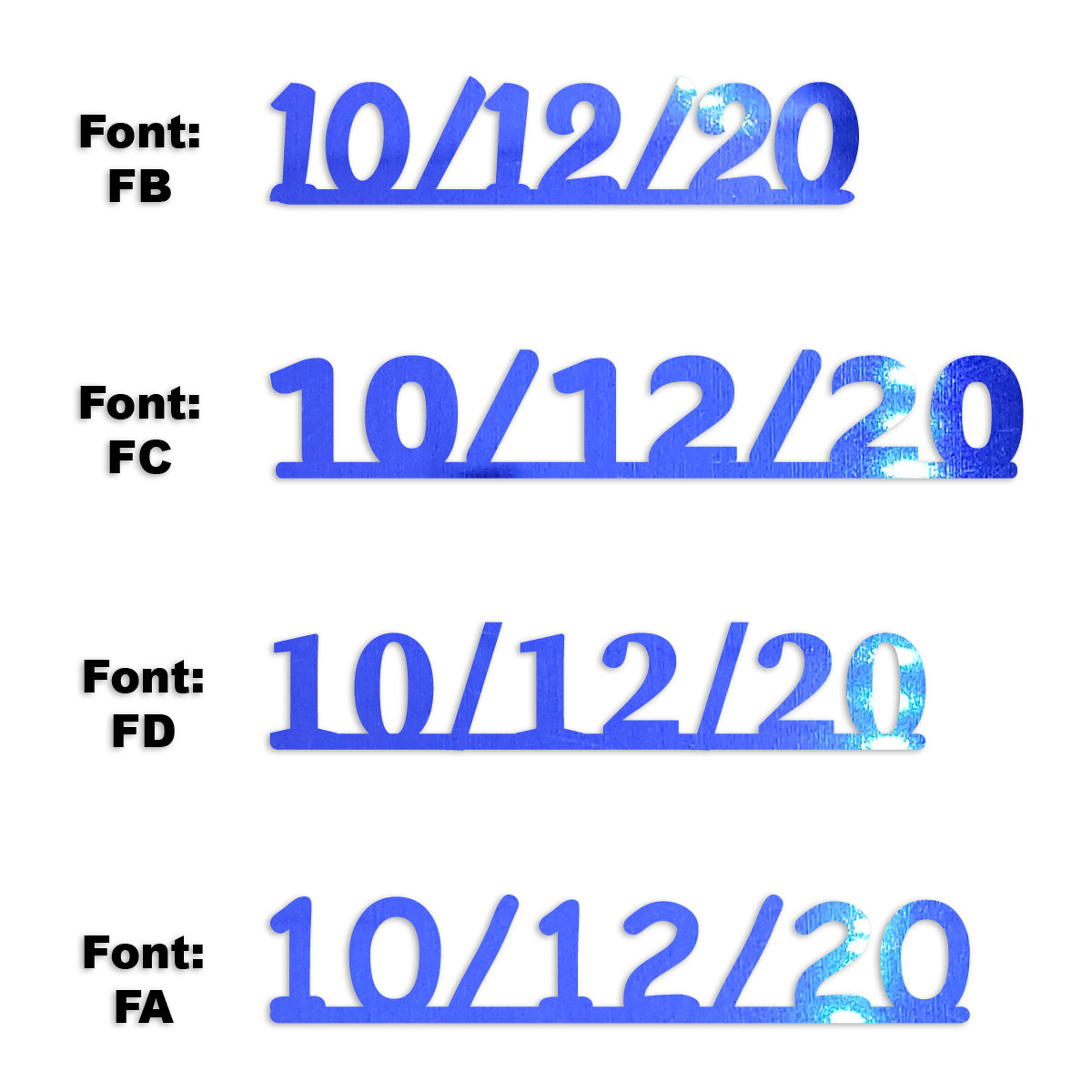 Custom-Fetti Date - 10/12/24 or 10/12/25  Blue Royal