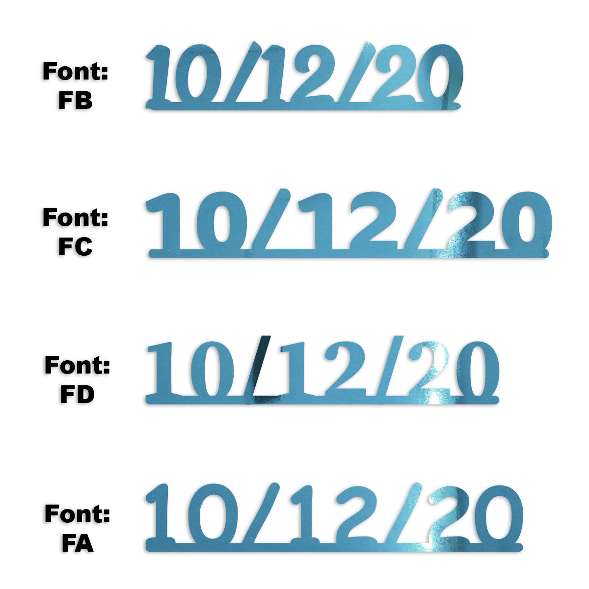 Custom-Fetti Date - 10/12/24 or 10/12/25  Blue Sky