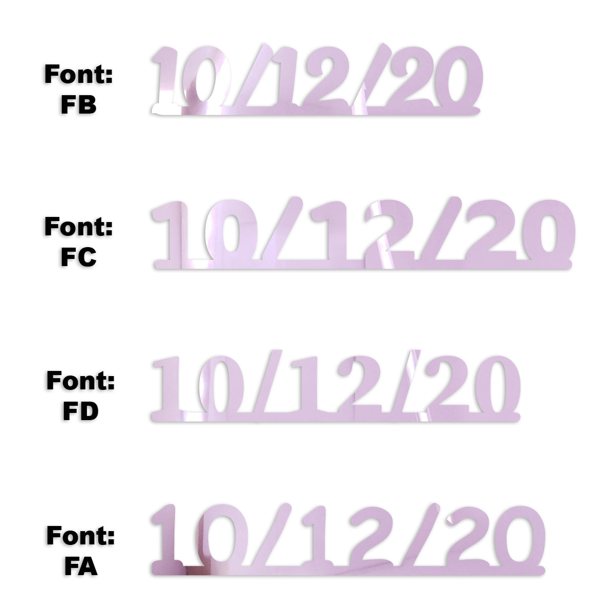 Custom-Fetti Date - 10/12/24 or 10/12/25  Pink