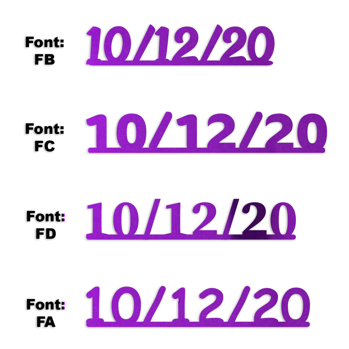 Custom-Fetti Date - 10/12/24 or 10/12/25  Purple