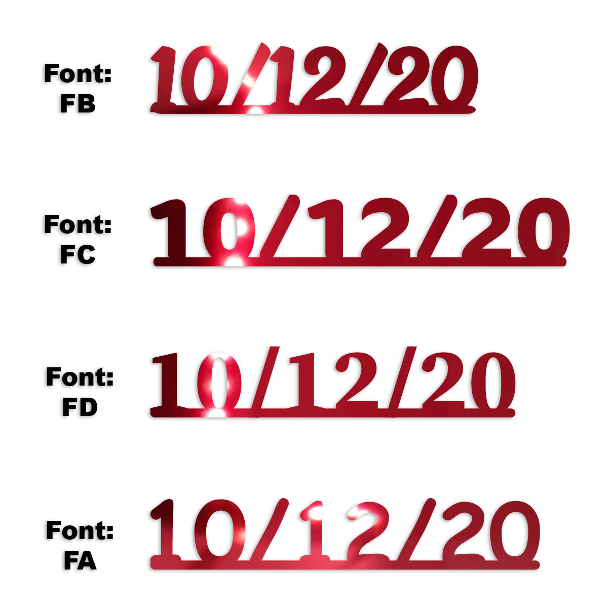 Custom-Fetti Date - 10/12/24 or 10/12/25  Red