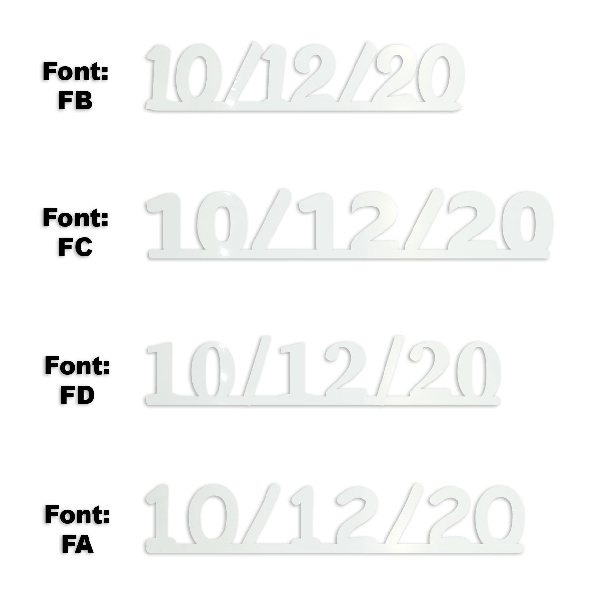 Custom-Fetti Date - 10/12/24 or 10/12/25  White