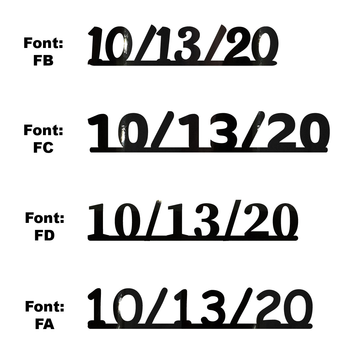 Custom-Fetti Date - 10/13/24 or 10/13/25  Black