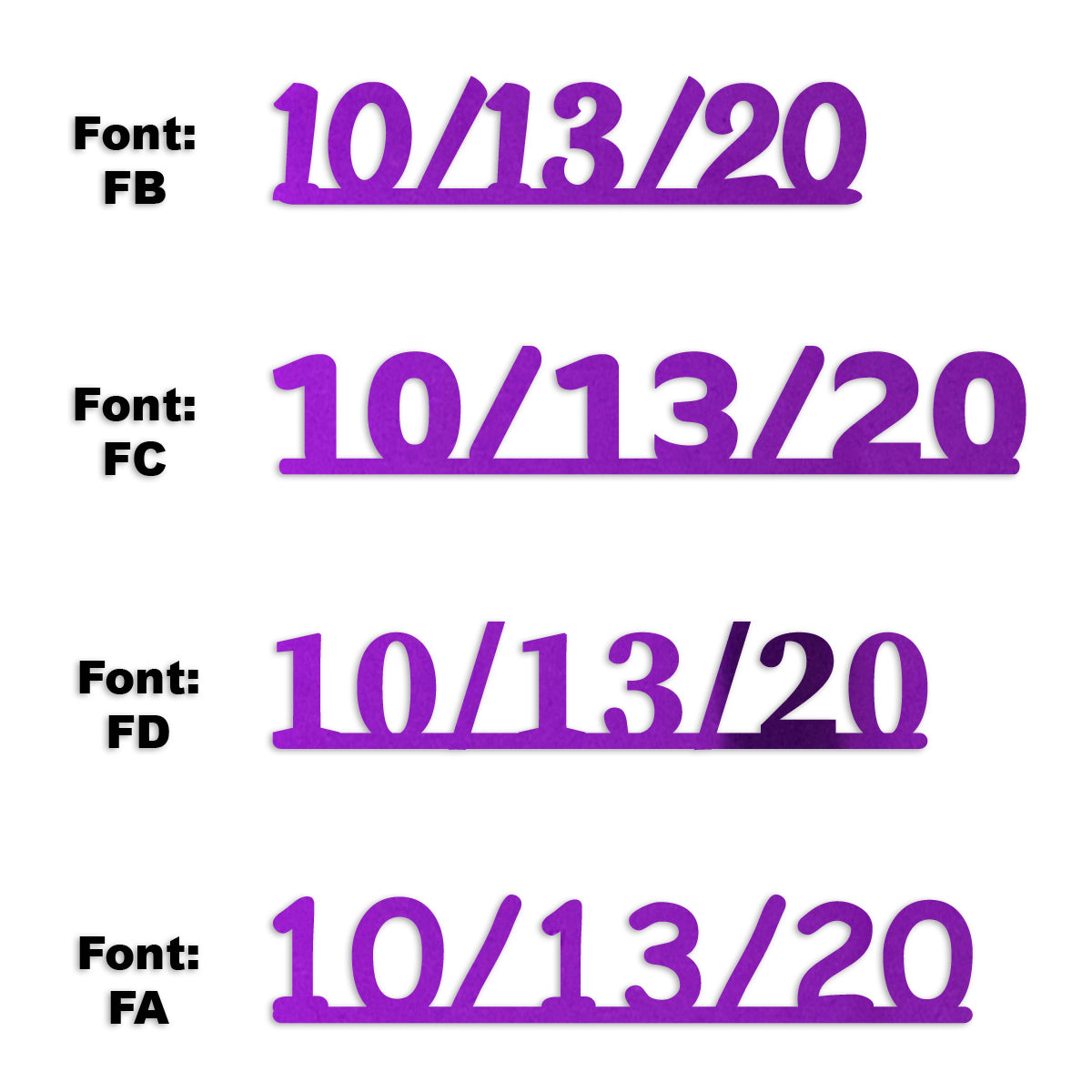 Custom-Fetti Date - 10/13/24 or 10/13/25  Purple