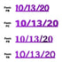 Custom-Fetti Date - 10/13/24 or 10/13/25  Purple