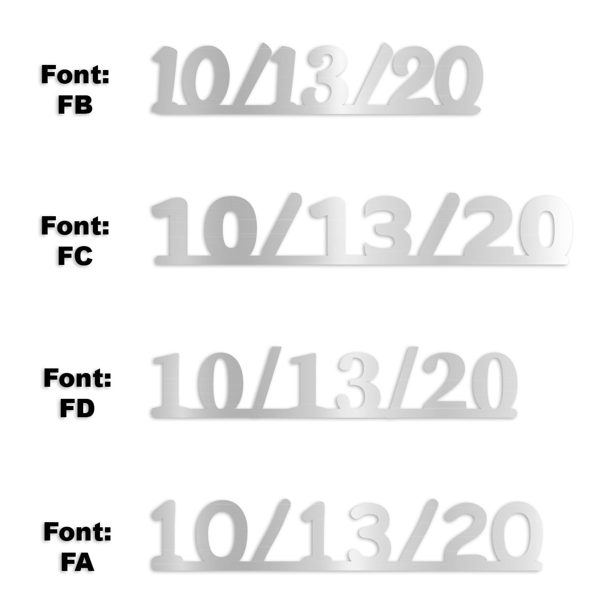 Custom-Fetti Date - 10/13/24 or 10/13/25  Silver