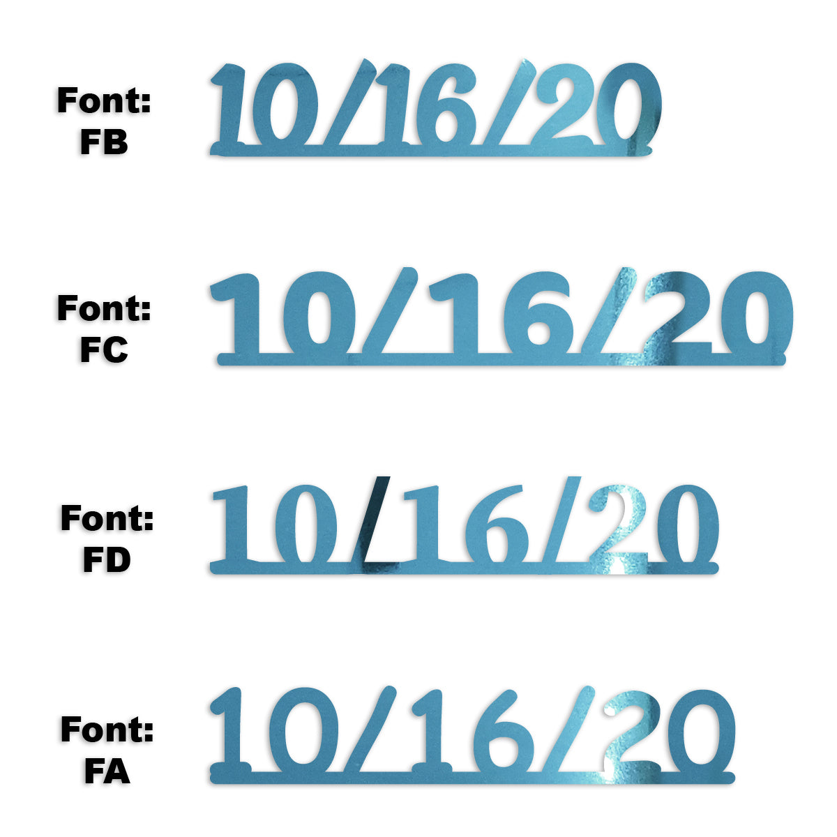 Custom-Fetti Date - 10/16/24 or 10/16/25  Blue Sky