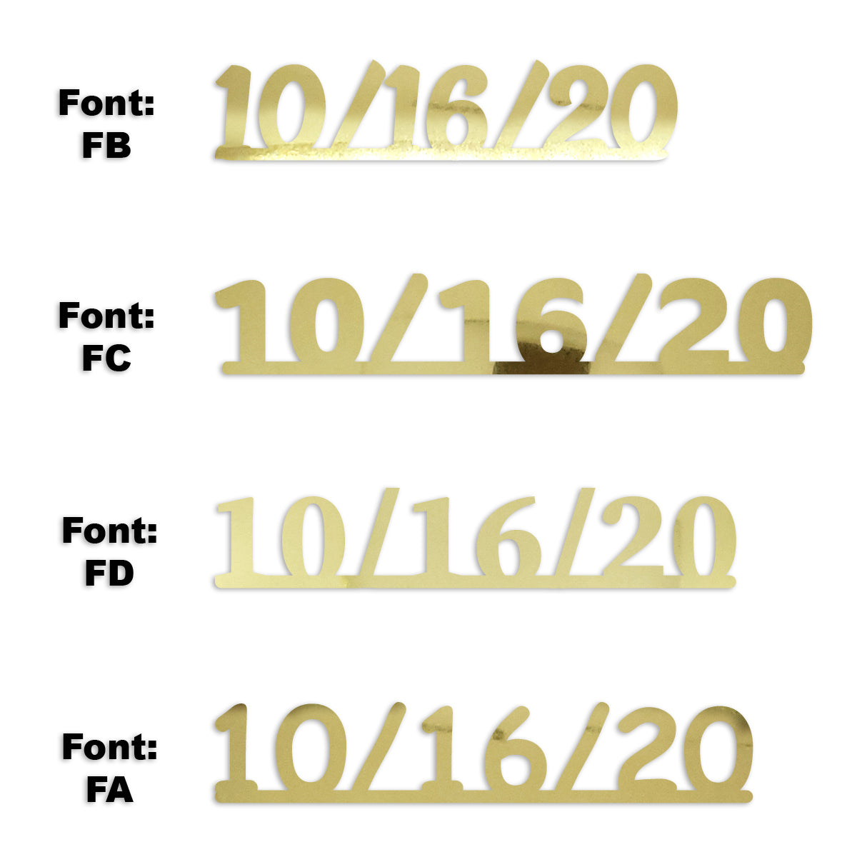 Custom-Fetti Date - 10/16/24 or 10/16/25  Gold