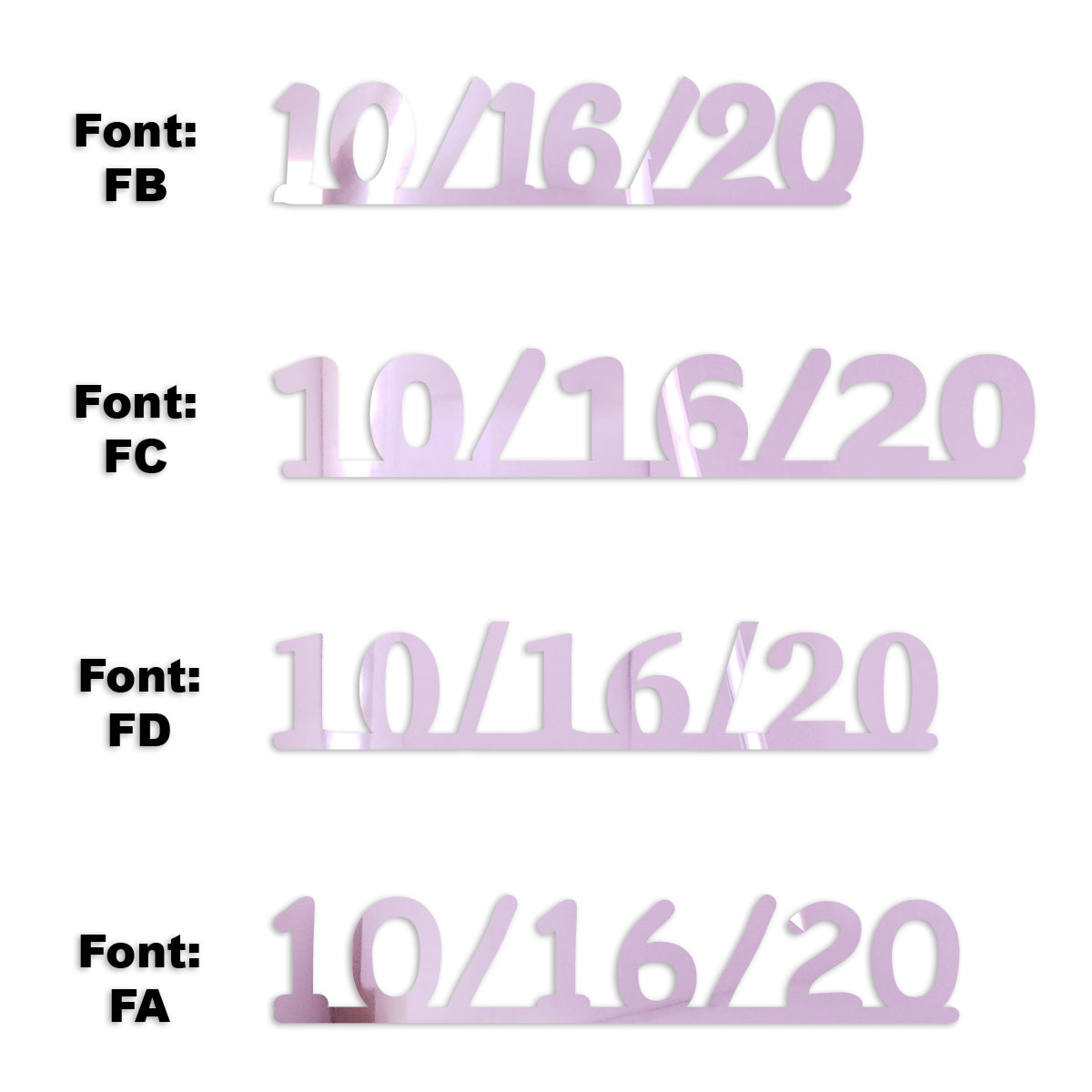 Custom-Fetti Date - 10/16/24 or 10/16/25  Pink