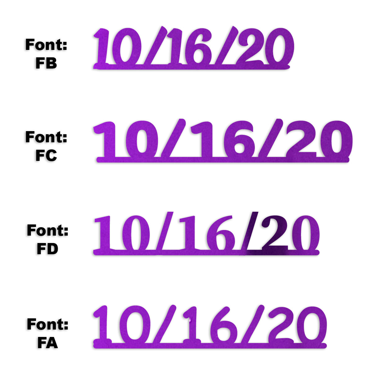 Custom-Fetti Date - 10/16/24 or 10/16/25  Purple