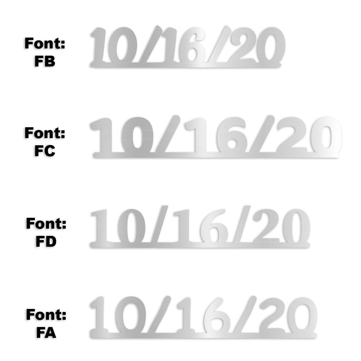 Custom-Fetti Date - 10/16/24 or 10/16/25  Silver