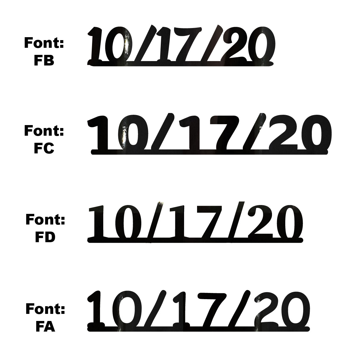 Custom-Fetti Date - 10/17/24 or 10/17/25  Black