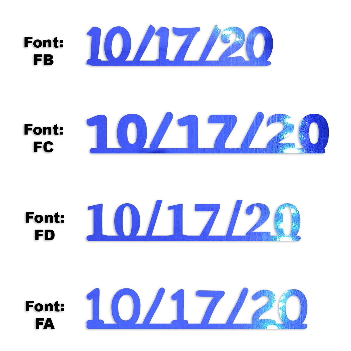 Custom-Fetti Date - 10/17/24 or 10/17/25  Blue Royal