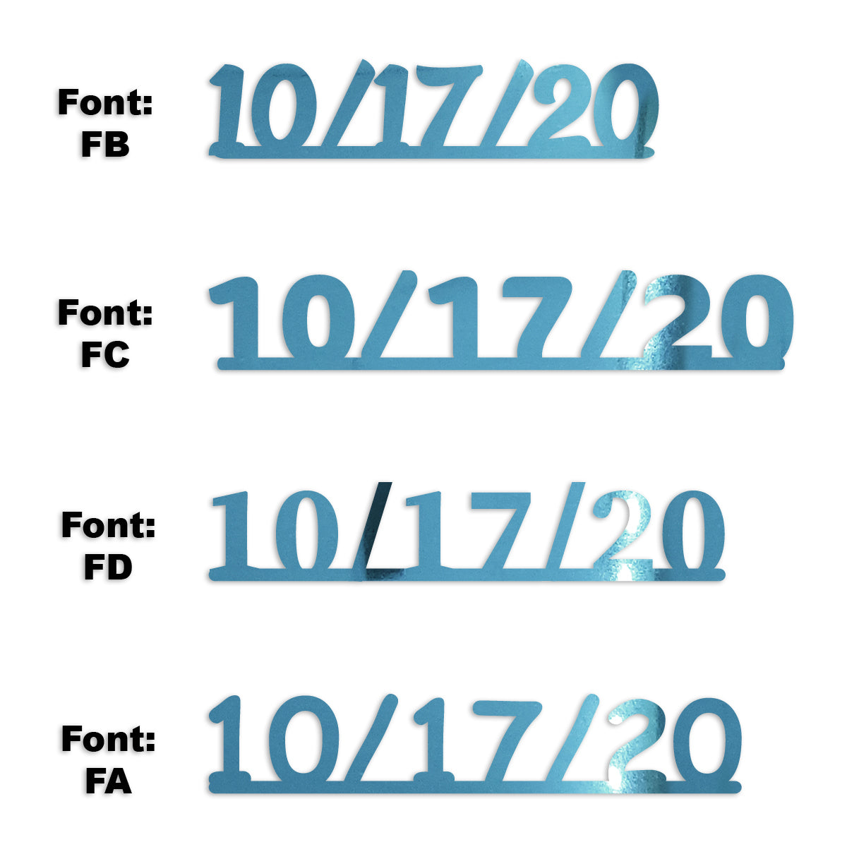 Custom-Fetti Date - 10/17/24 or 10/17/25  Blue Sky