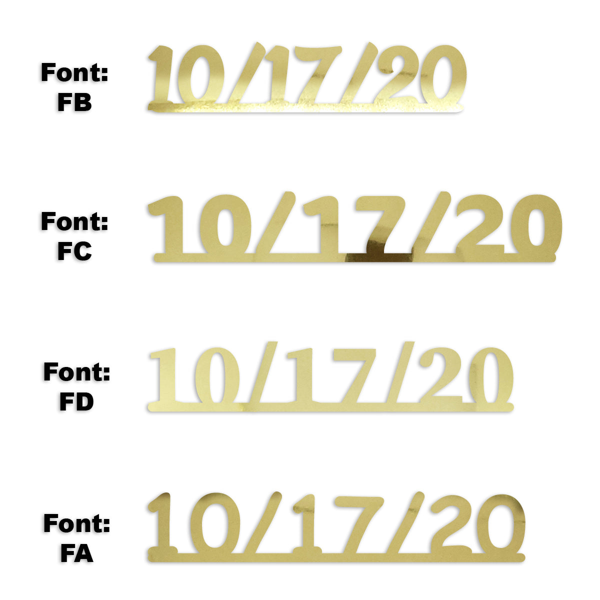Custom-Fetti Date - 10/17/24 or 10/17/25  Gold