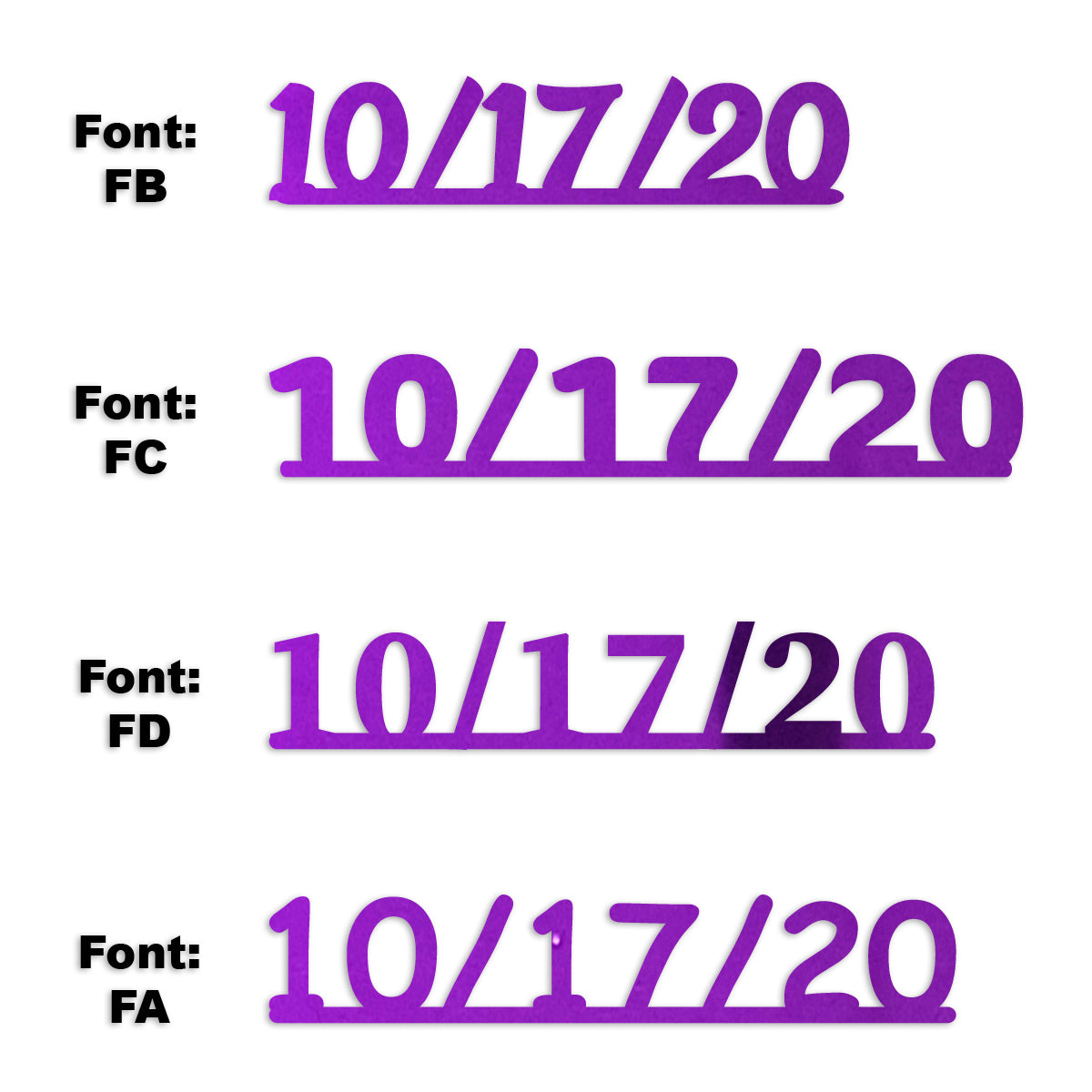 Custom-Fetti Date - 10/17/24 or 10/17/25  Purple