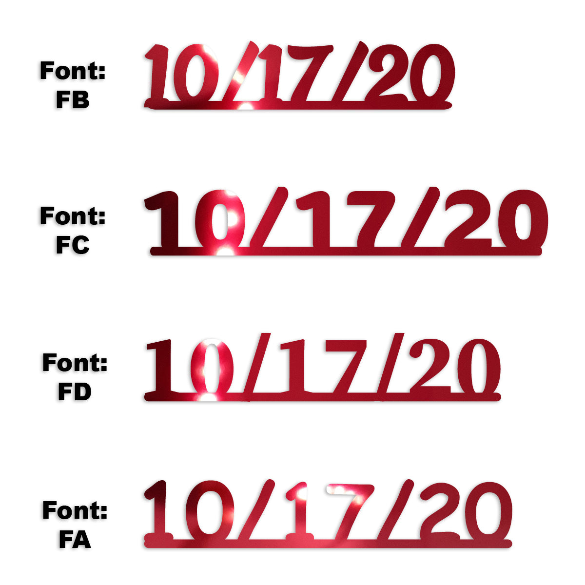 Custom-Fetti Date - 10/17/24 or 10/17/25  Red