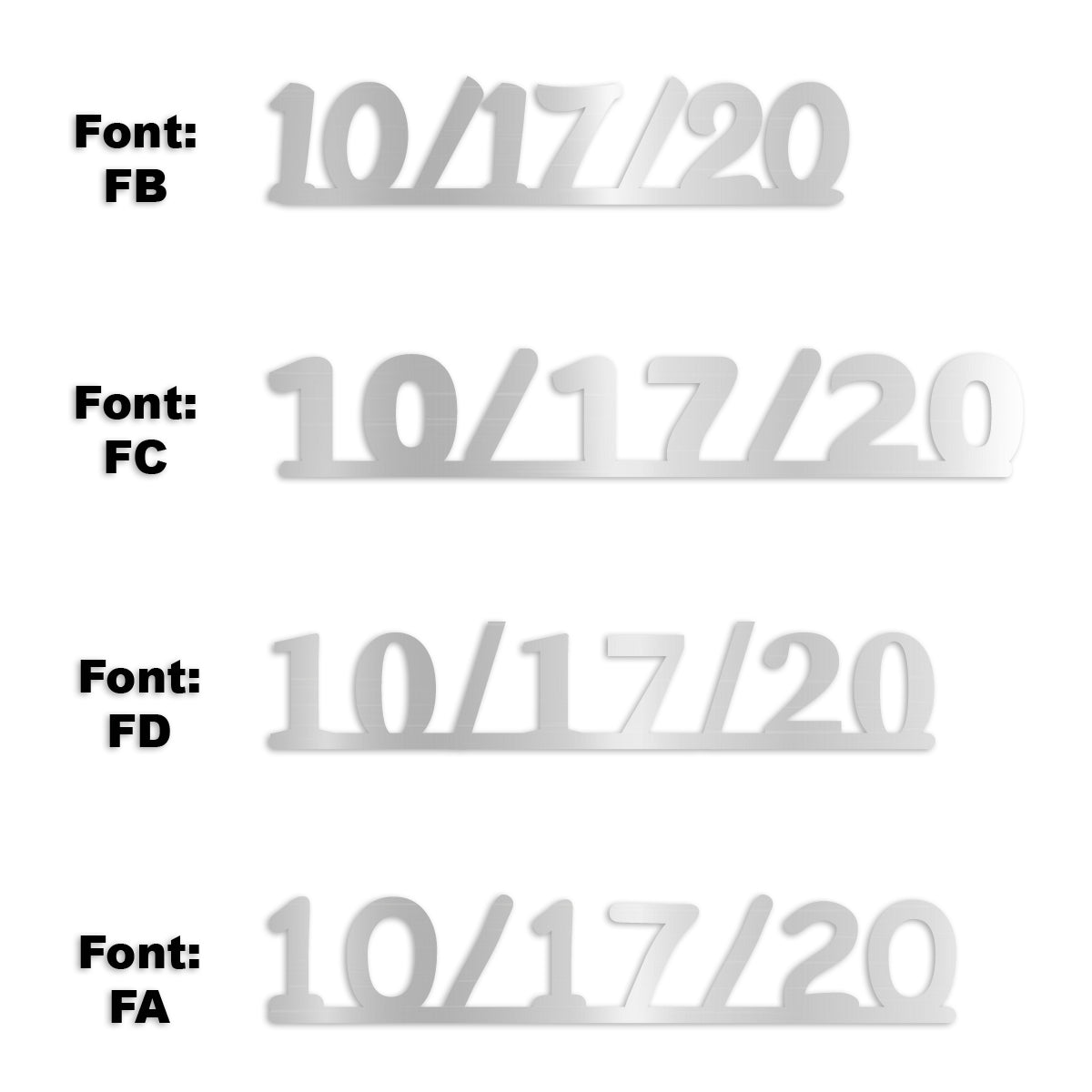 Custom-Fetti Date - 10/17/24 or 10/17/25  Silver