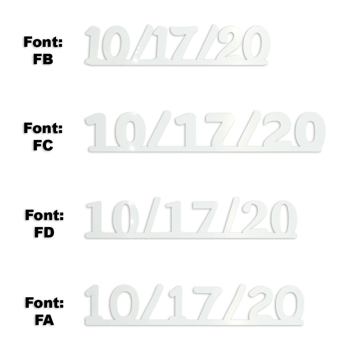 Custom-Fetti Date - 10/17/24 or 10/17/25  White