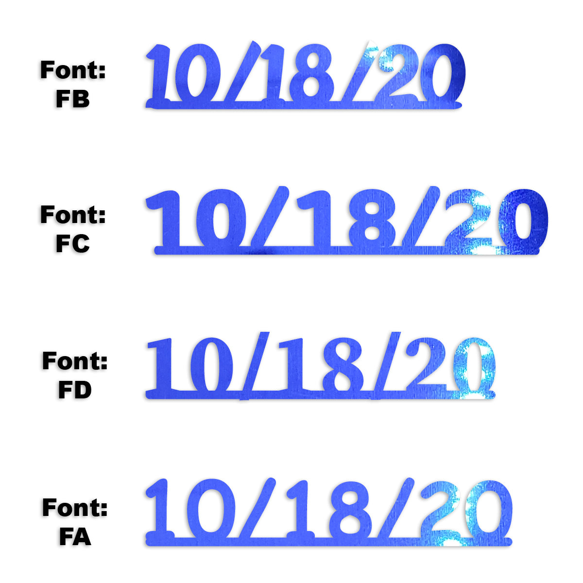 Custom-Fetti Date - 10/18/24 or 10/18/25  Blue Royal