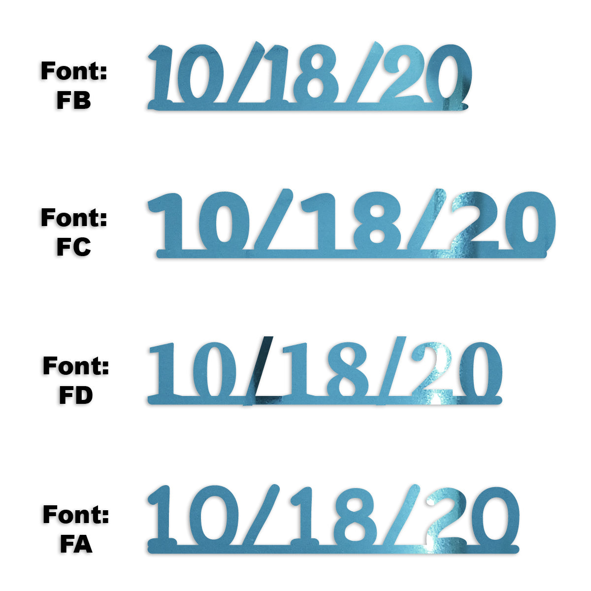 Custom-Fetti Date - 10/18/24 or 10/18/25  Blue Sky