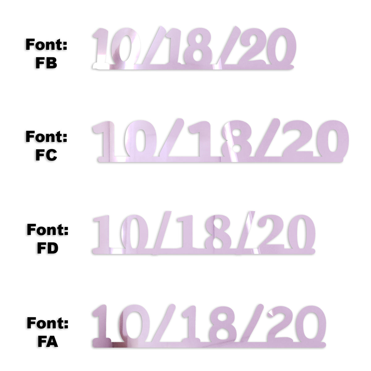 Custom-Fetti Date - 10/18/24 or 10/18/25  Pink