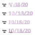 Custom-Fetti Date - 10/18/24 or 10/18/25  Pink
