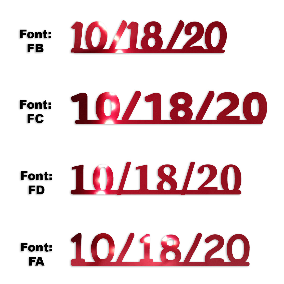 Custom-Fetti Date - 10/18/24 or 10/18/25  Red