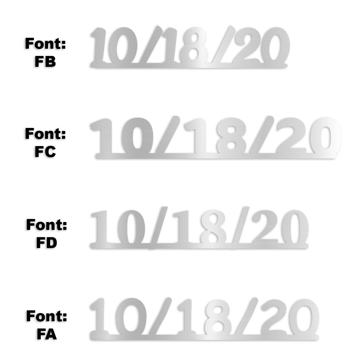 Custom-Fetti Date - 10/18/24 or 10/18/25  Silver