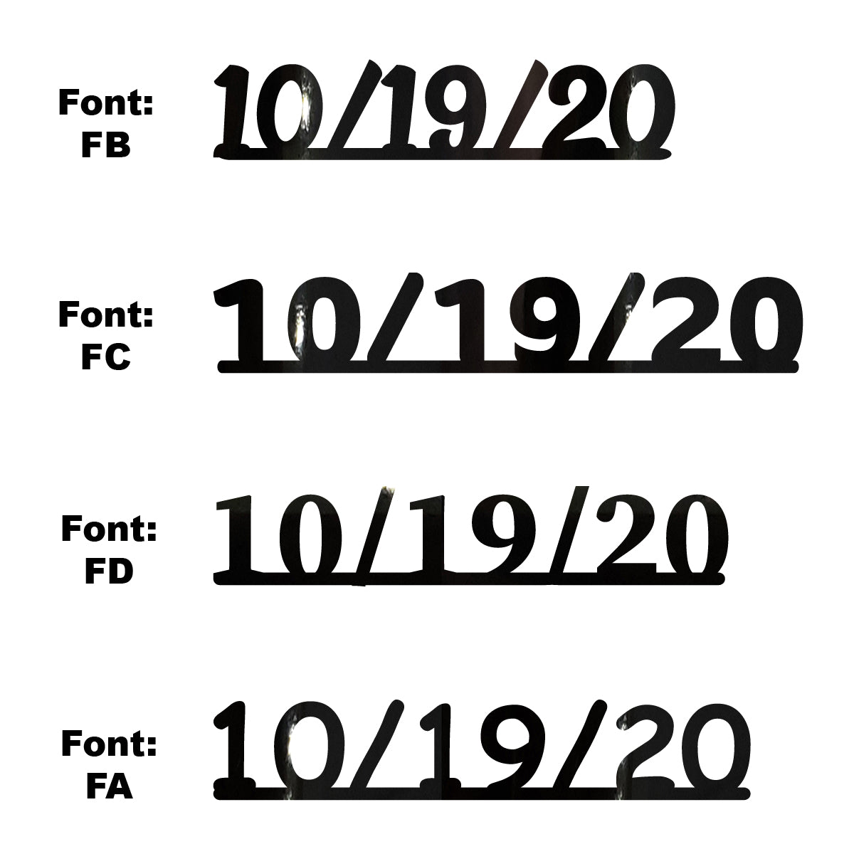 Custom-Fetti Date - 10/19/24 or 10/19/25  Black