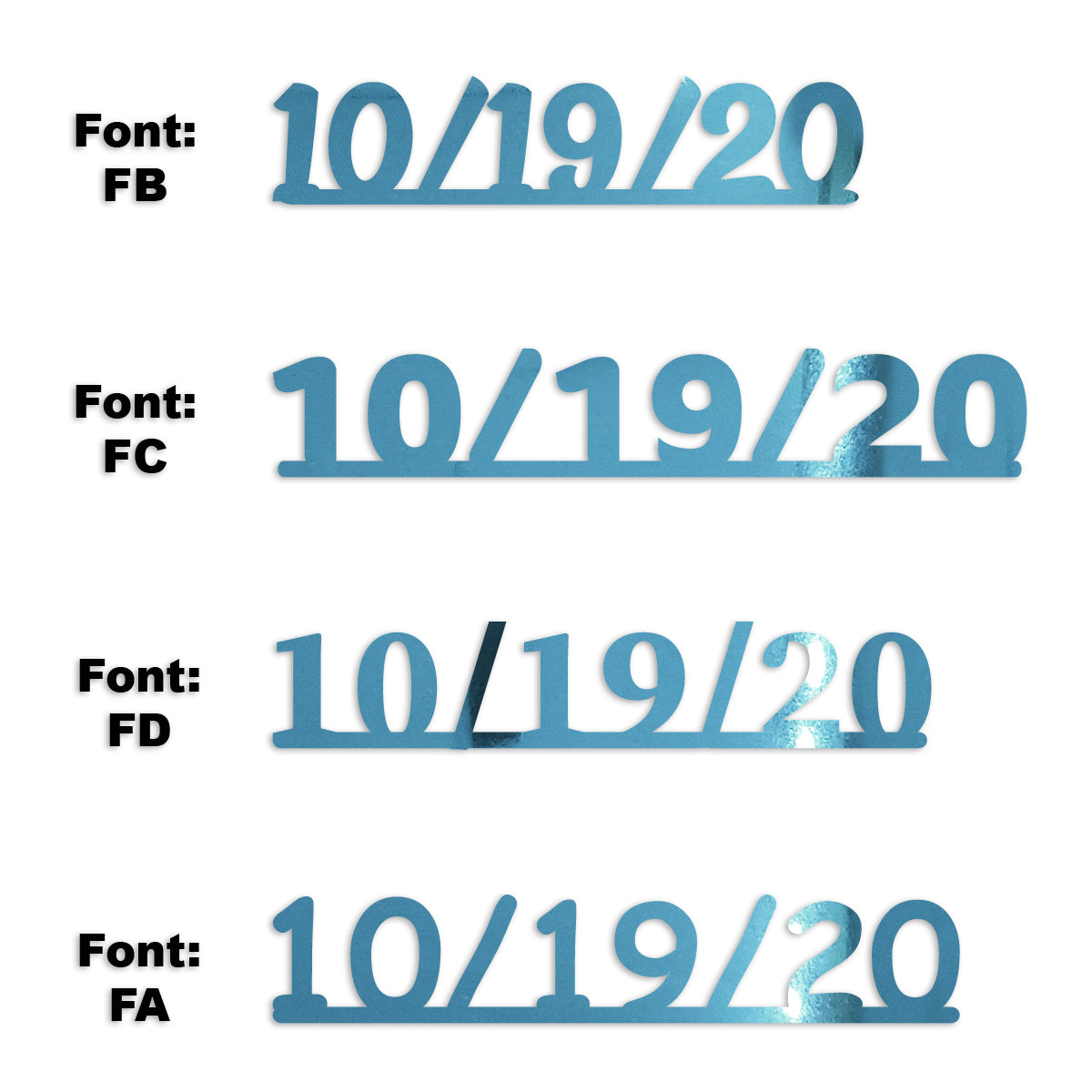 Custom-Fetti Date - 10/19/24 or 10/19/25  Blue Sky