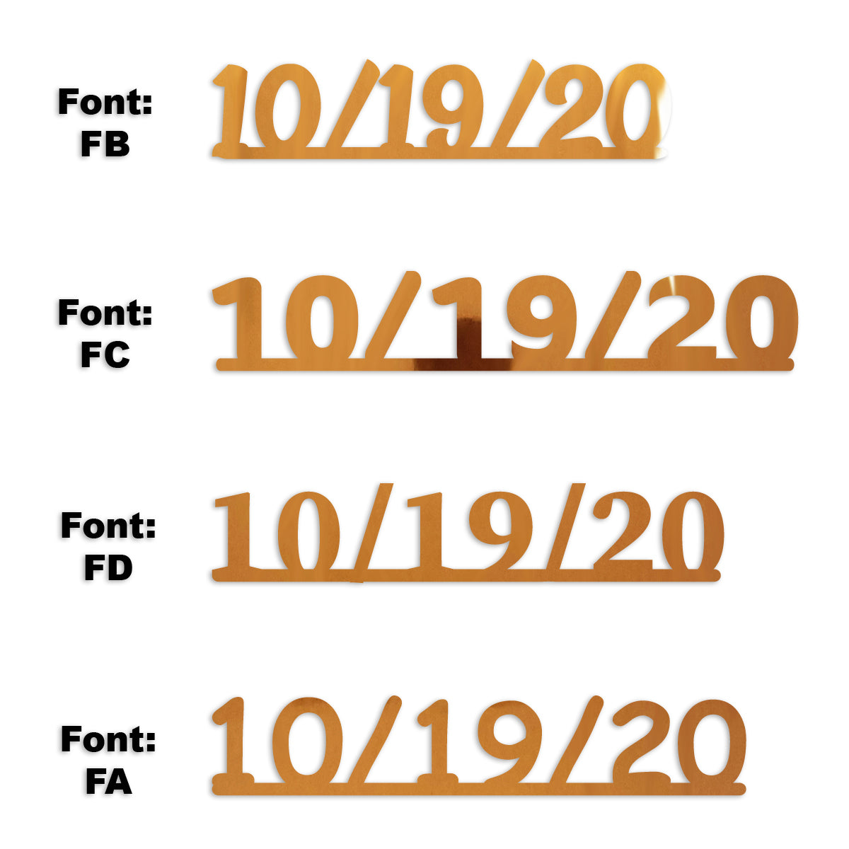 Custom-Fetti Date - 10/19/24 or 10/19/25  Orange