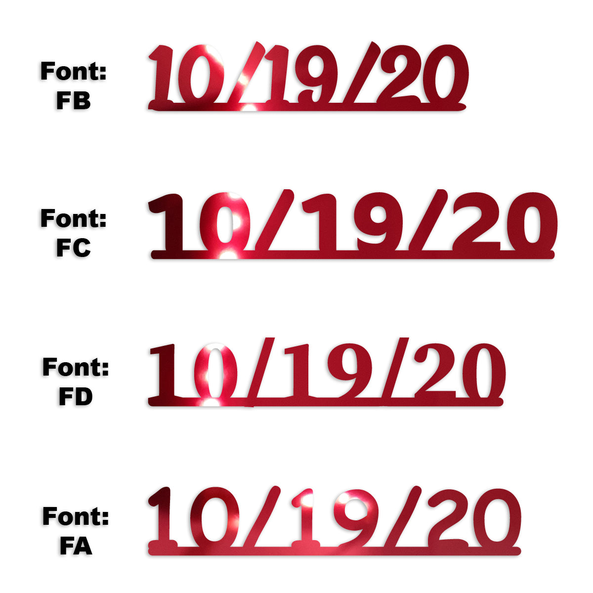 Custom-Fetti Date - 10/19/24 or 10/19/25  Red