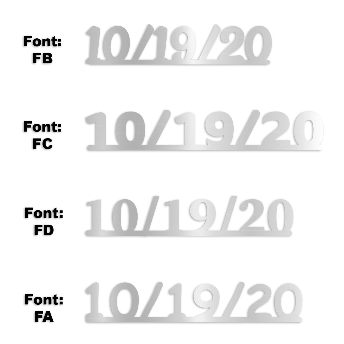 Custom-Fetti Date - 10/19/24 or 10/19/25  Silver