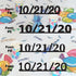 Custom-Fetti Date - 10/21/24 or 10/21/25  Black