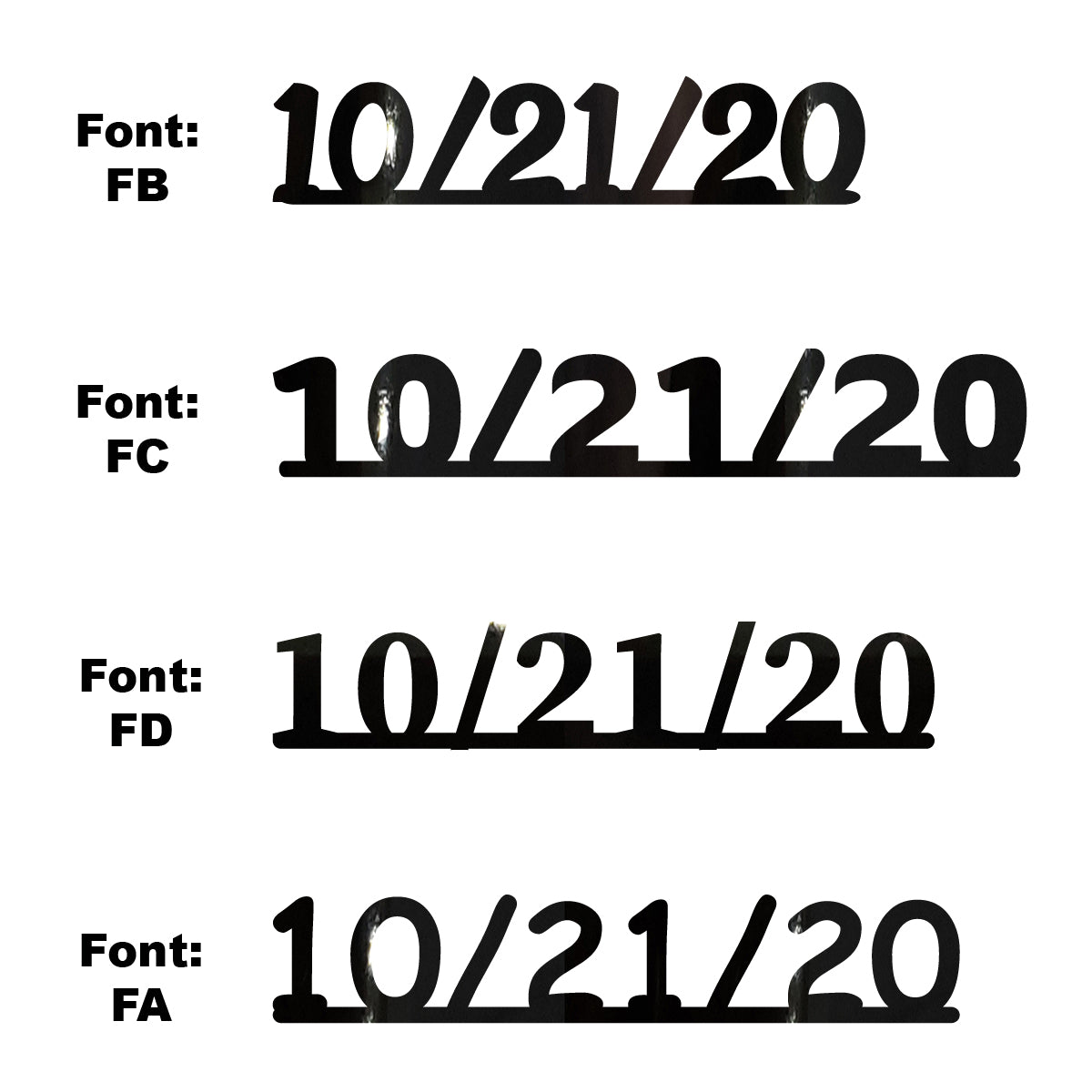 Custom-Fetti Date - 10/21/24 or 10/21/25  Black