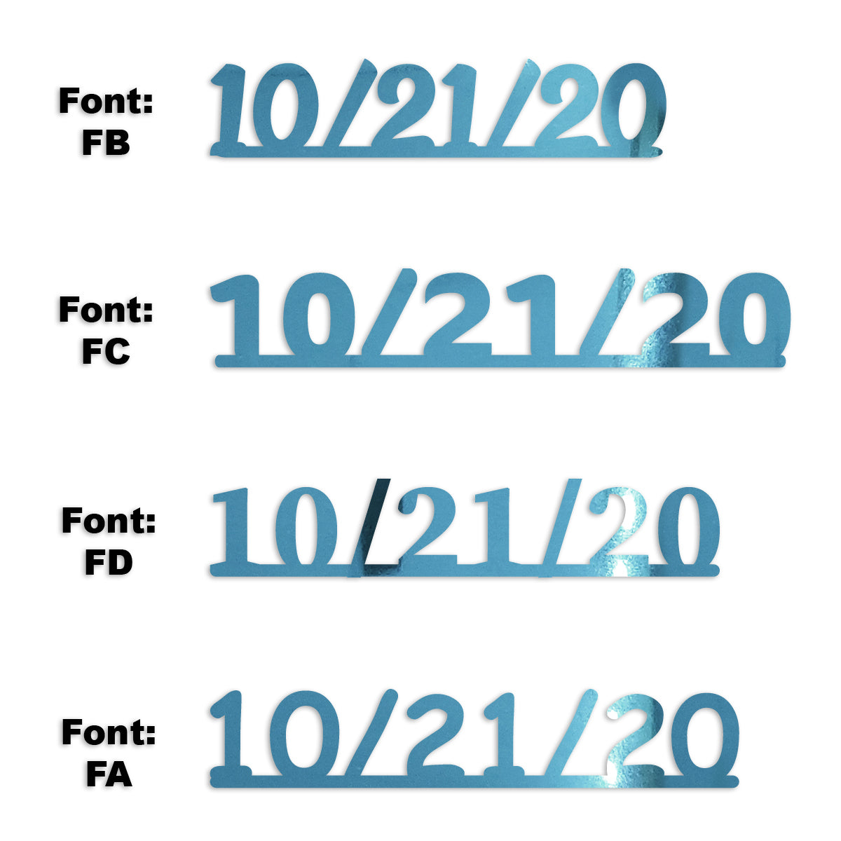 Custom-Fetti Date - 10/21/24 or 10/21/25  Blue Sky