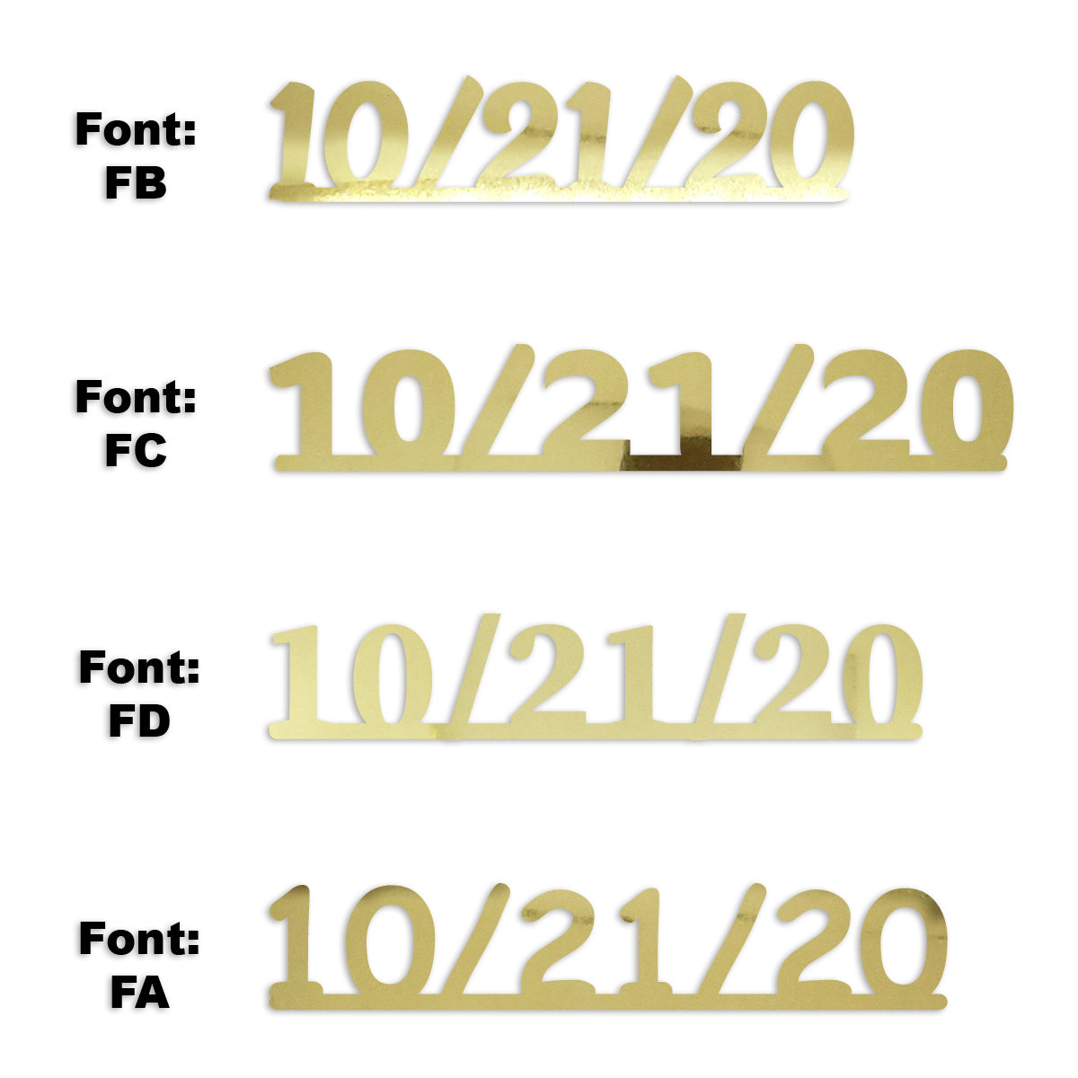 Custom-Fetti Date - 10/21/24 or 10/21/25  Gold