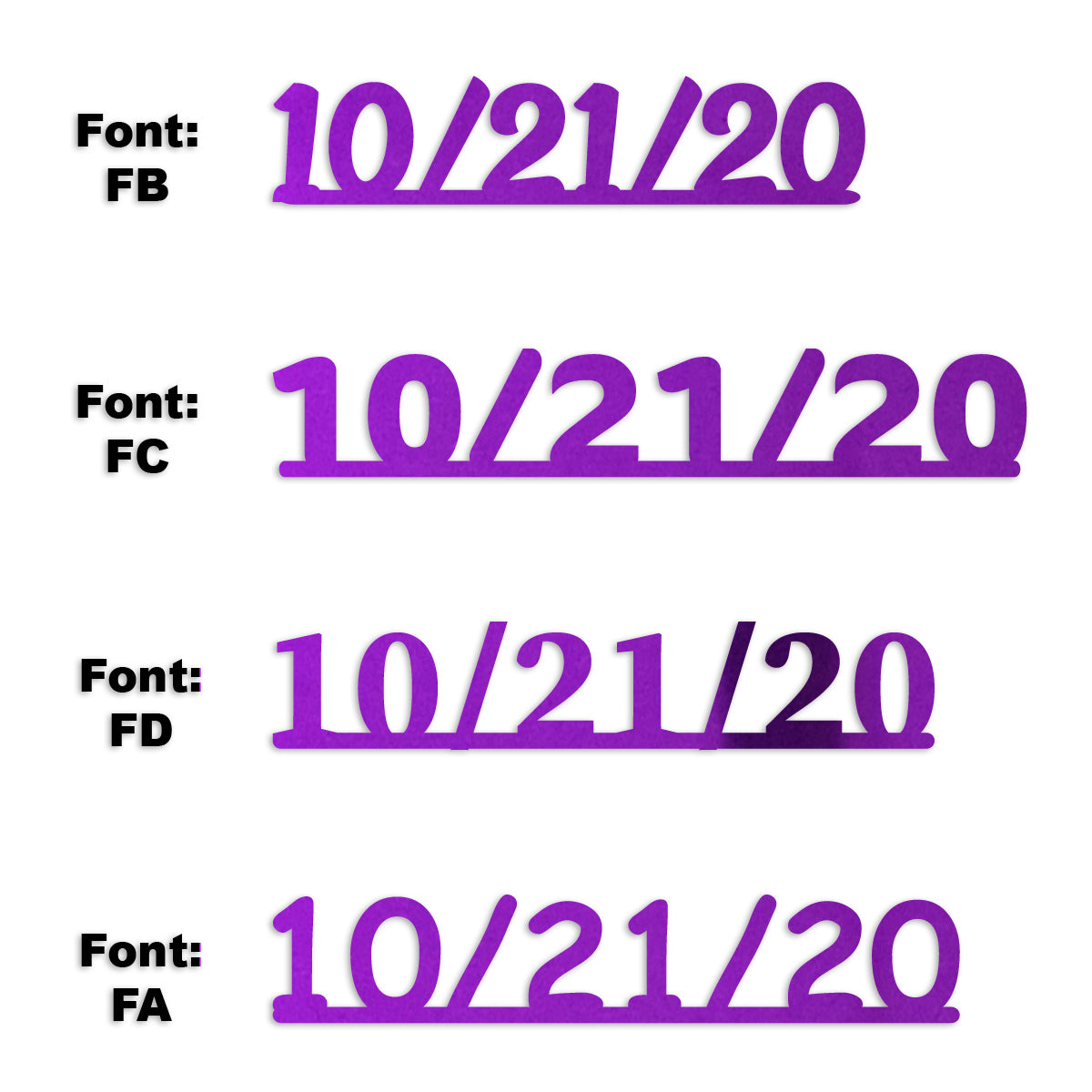 Custom-Fetti Date - 10/21/24 or 10/21/25  Purple